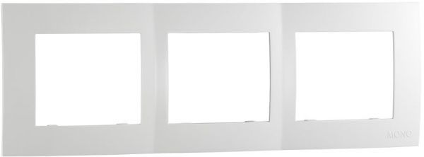 Рамка тримісна Mono Monte горизонтальна білий 105-010000-162