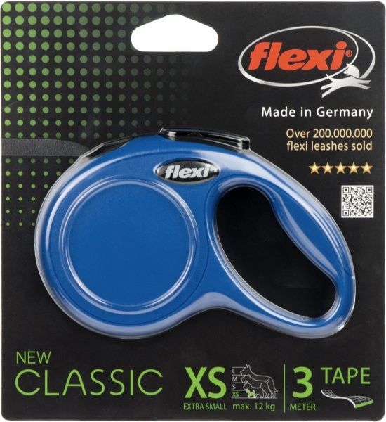 Повідець-рулетка FLEXI Classic XS синій до 12 кг 3 м
