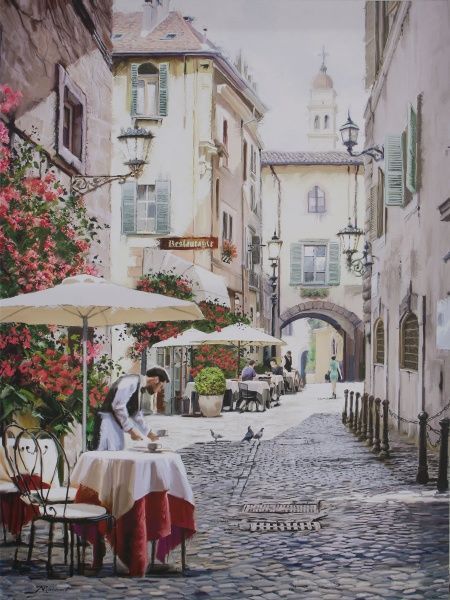 Картина Cobbled street 60x80 см Styler 