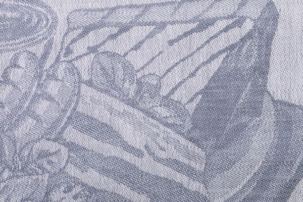 Рушник сніданок 49x70 см Білоруський льон синій 