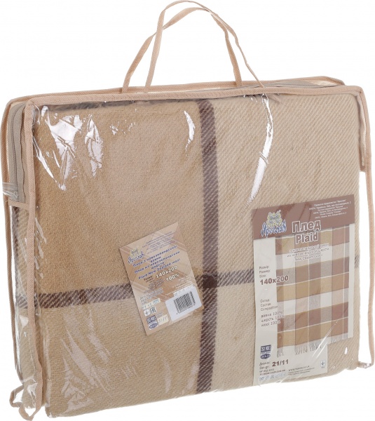 Плед дизайн 21/11 140x200 см коричневий Ярослав 