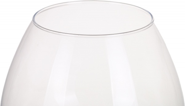 Ваза стеклянная бокал 23 см прозрачная 