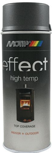 Фарба аерозольна Motip Deco Effect високотемпературна темно-антрацитовий 400 мл
