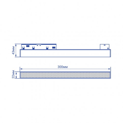 Магнітний трековий світильник 12 Вт 4000 К чорний Feron MGN302 12W 