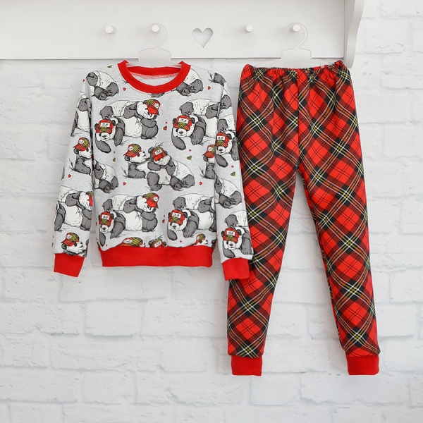 Пижама детская унисекс Blanka На чиле р.128 красный 110370 