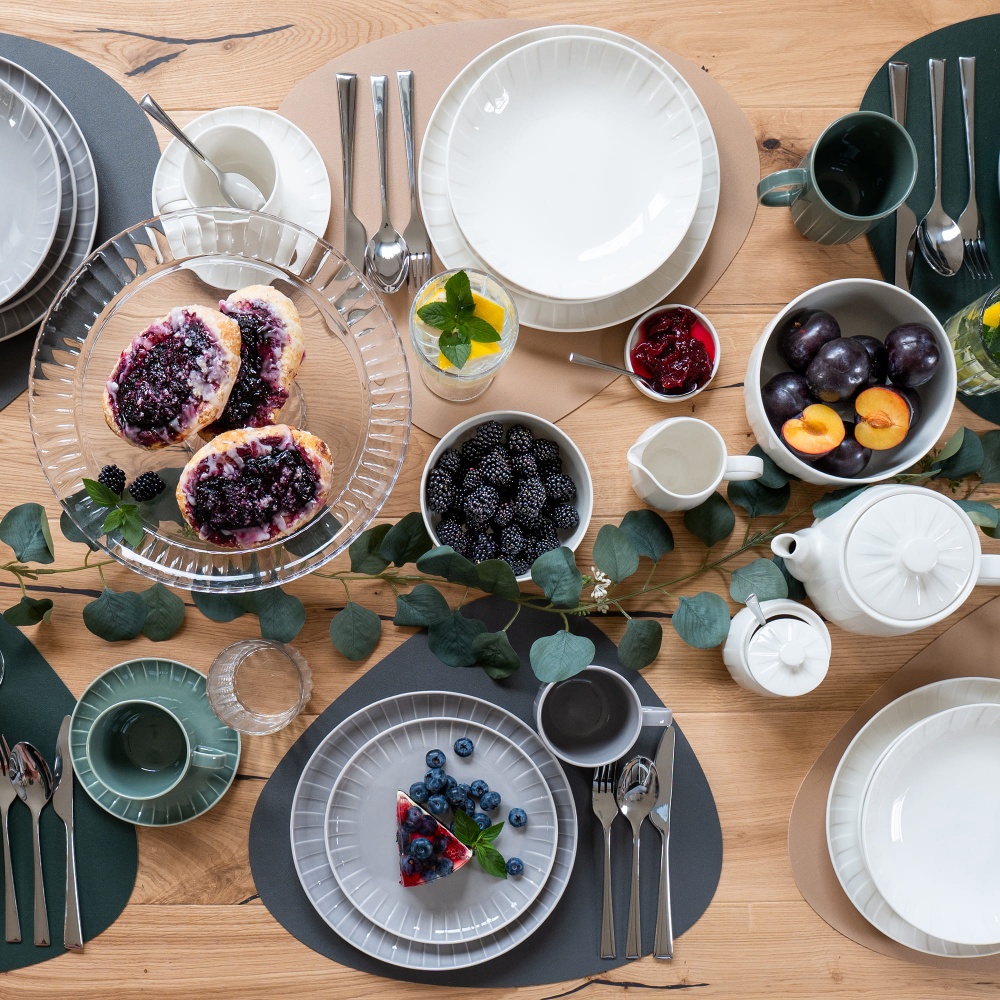 Коврик для сервировки Ambition MODERN 44x37 см экокожа темно-серый