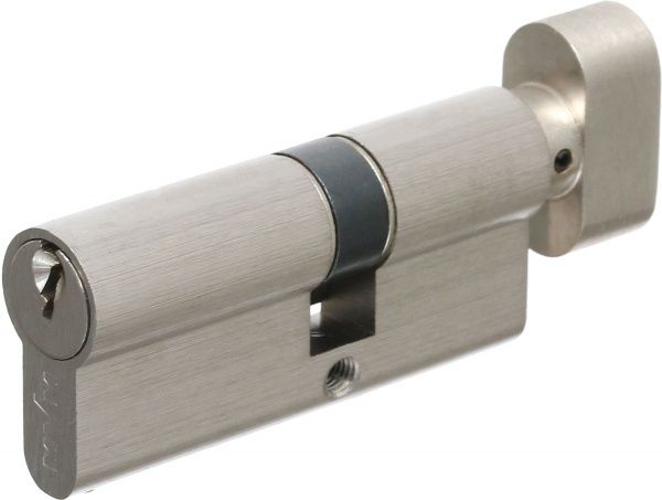 Цилиндр MVM Р6Е 40x30 ключ-вороток 70 мм матовый хром