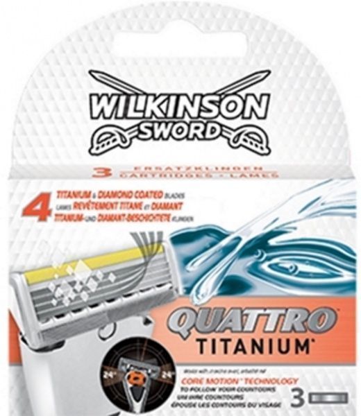 Сменный картридж WILKINSON SWORD Quattro Core Motion 3 шт.