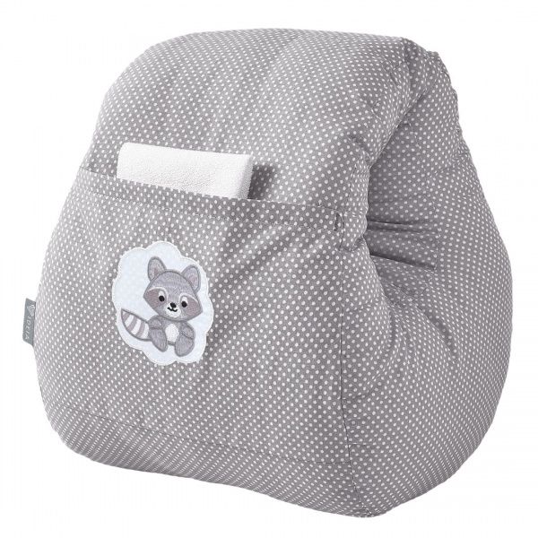 Подушка для кормления IDEIA Mini Горошек 28х30 см серый 