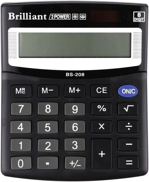 Калькулятор BS-208 напівпрофесійний BRILLIANT
