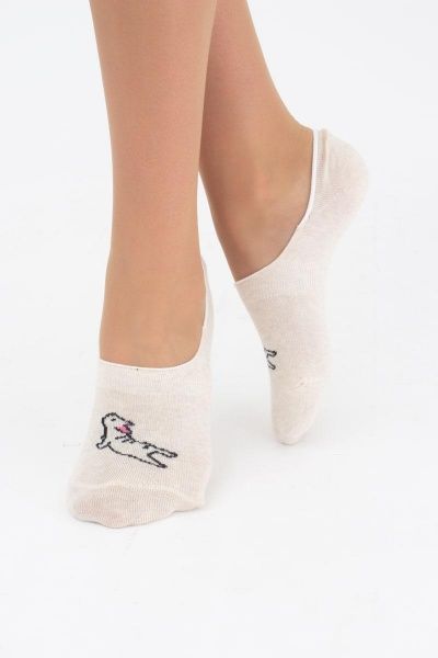 Следы Giulia FOOTIES-WF 045 р. 36-38 бежевый меланж 