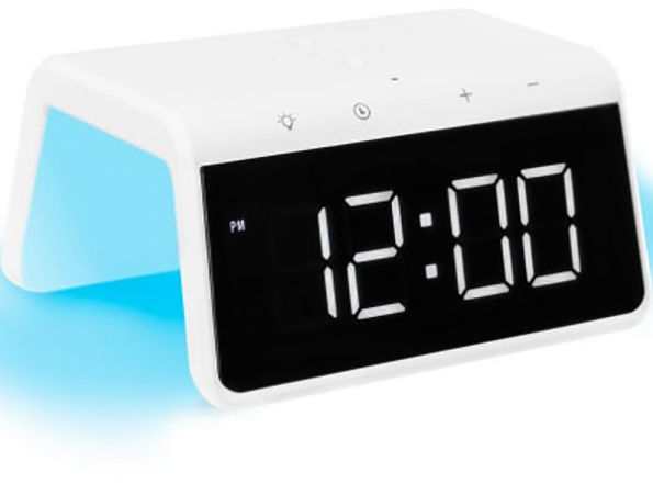Годинник настільний Pro Smart Desktop Clock Time Bridge GP-SDC01 + бездротова зарядка Gelius