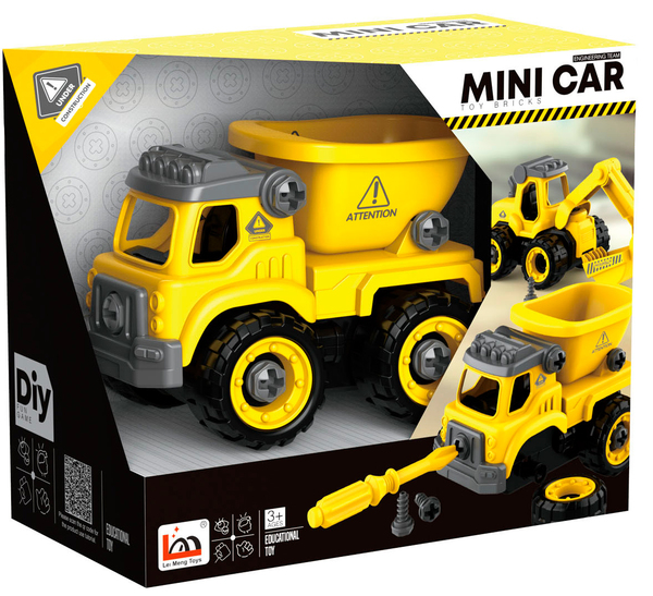 Конструктор DIY Spatial Creativity Строительный самосвал 6548092