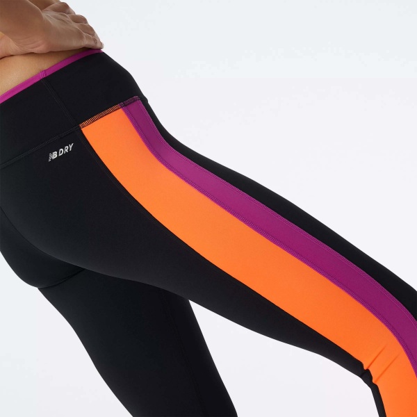 Лосины New Balance ACCELERATE COLORBLOCK WP11218MPO р.S черно-оранжевый