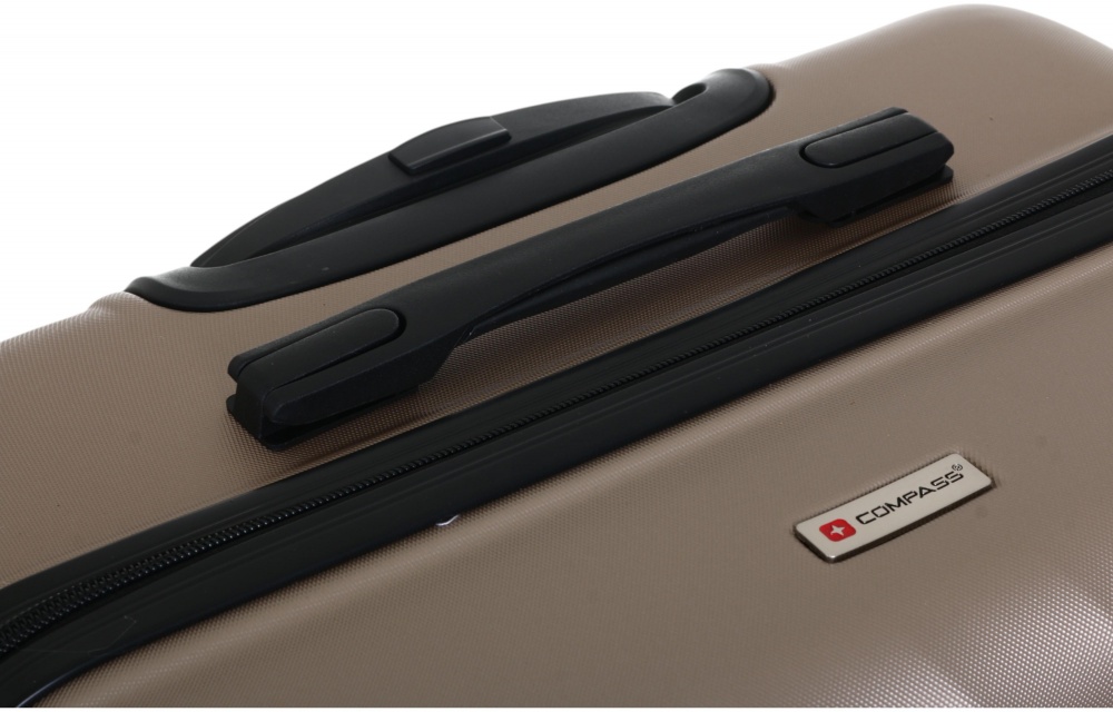 Чемодан Compass №LS080609 L 101 л капучино 70x50x29 см
