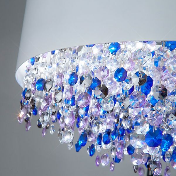 Люстра підвісна Strotskis Elisa 4x60 Вт E14 хром/білий 286/4 