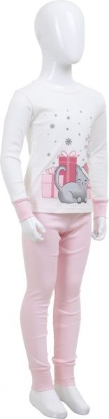 Пижама для девочек Фламинго р.110 молочныйрозовый 330-1006 