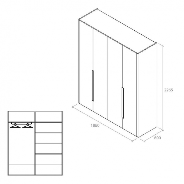 Шкаф Aqua Rodos Crystal бежевый глянец 