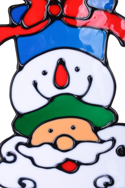 Наклейка декоративная cиликоновая 3 микс (6 дизайнов) в ассортименте 13x18 см