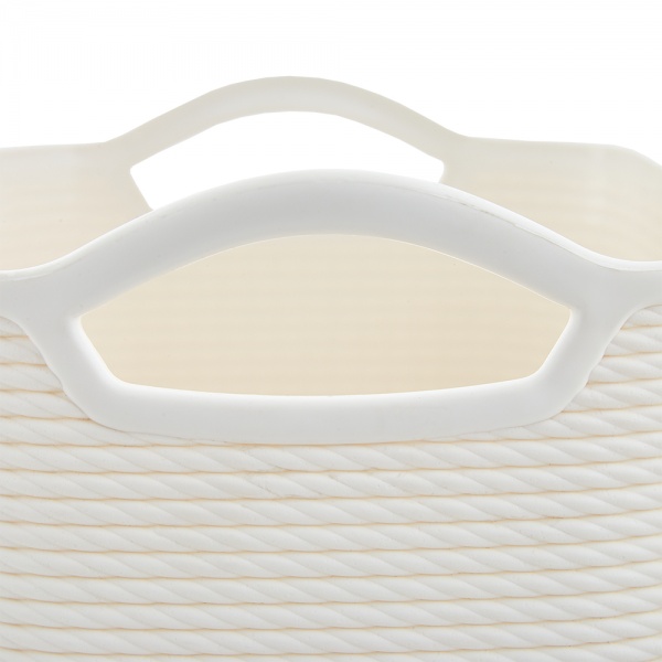 Кошик універсальний пластикова Алеана 127039 Джут біла троянда 175x225x320 мм