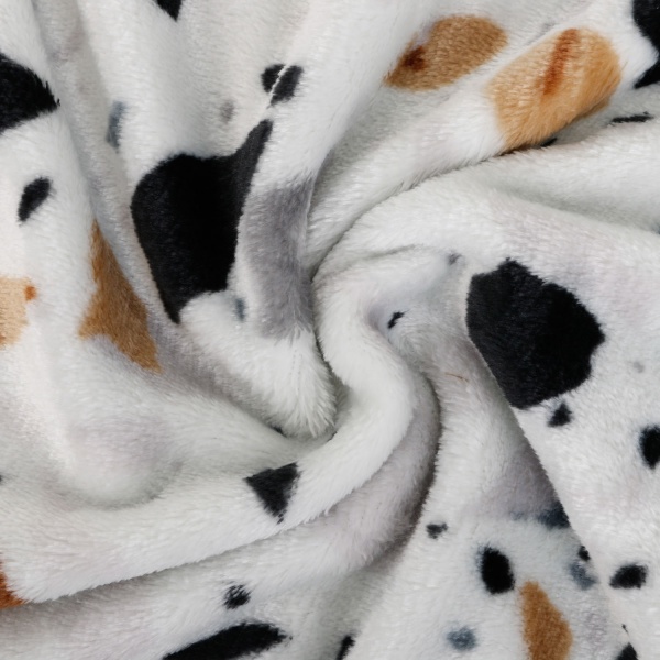 Плед Frannel 160x200 см белый с принтом La Nuit 