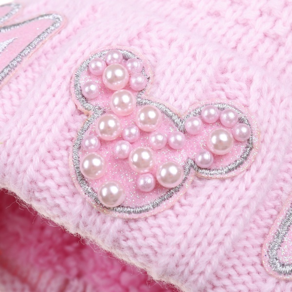 Шапочка дитяча для дівчинки Kraft+ р.42-44 світло-рожевий 2264 