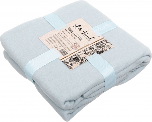 Плед флісовий Blue Haze 160x200 см бірюзовий La Nuit 