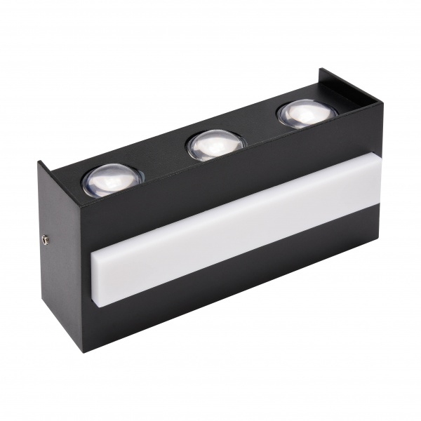 Светильник уличный настенный HOROZ ELECTRIC TWIST-12 1x12 Вт черный 076-042-0012-050 