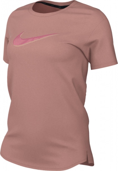 Футболка Nike W NK DF SWOOSH HBR SS TOP FB4696-618 р.S рожевий