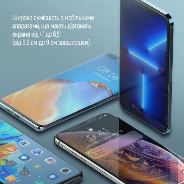 Тримач для телефона ColorWay Metallic Gravity Holder 3 (CW-CHG14-BK) чорний