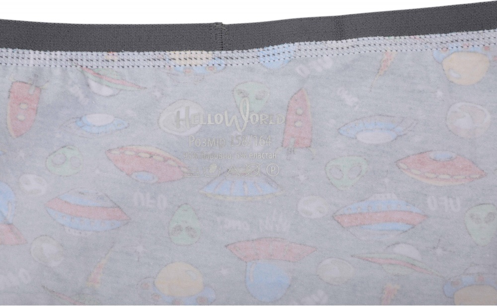 Набор трусов для мальчиков HW 3 пары боксеры р.110-116 голубой с серым J2-K2