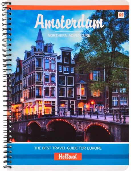 Тетрадь школьная 80 листов в клетку спираль YES