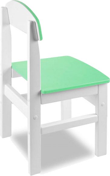 Стульчик для детей Yuliana Woody белый с салатовой сидушкой 12003201