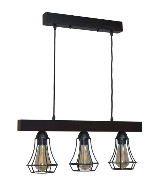 Підвіс Геотон Крона 0529-3 3x60 Вт E27 венге 48747 