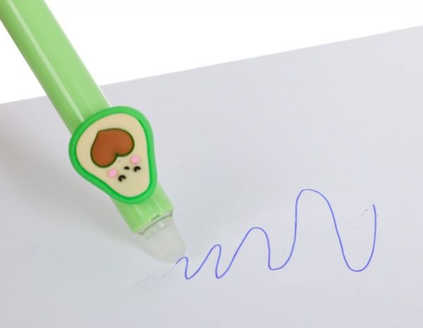 Ручка гелевая пиши-стирай Улыбающееся авокадо 