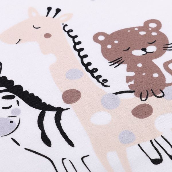 Боди детское унисекс Baby Veres Crazy Zoo цельный р.68 бежево-коричневый 