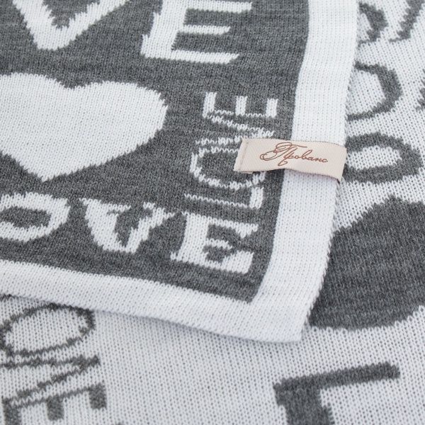 Плед Аrt Knit Big Love 130x170 см графитовый 