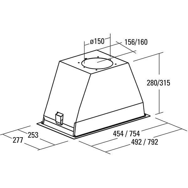 Вытяжка Cata GT-PLUS 45 X/L