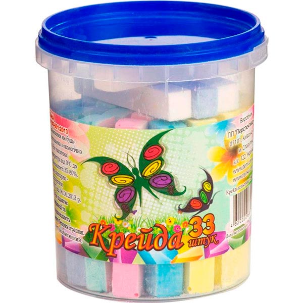 Мел школьный цветной 33 шт. 110722P iTEM