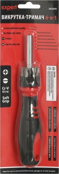 Отвертка Expert с набором насадок ET-40321