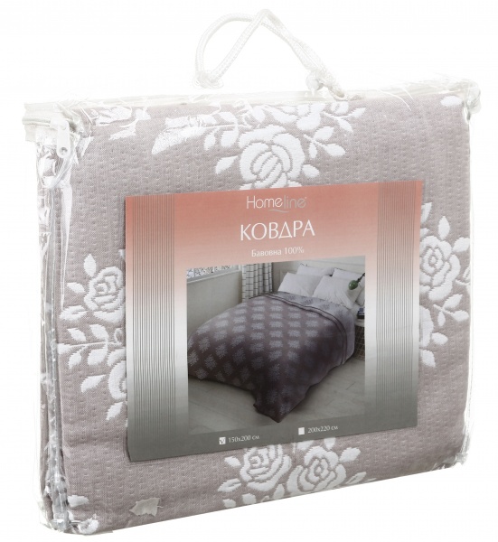 Покрывало Букет 150x200 см Homeline бежевый 
