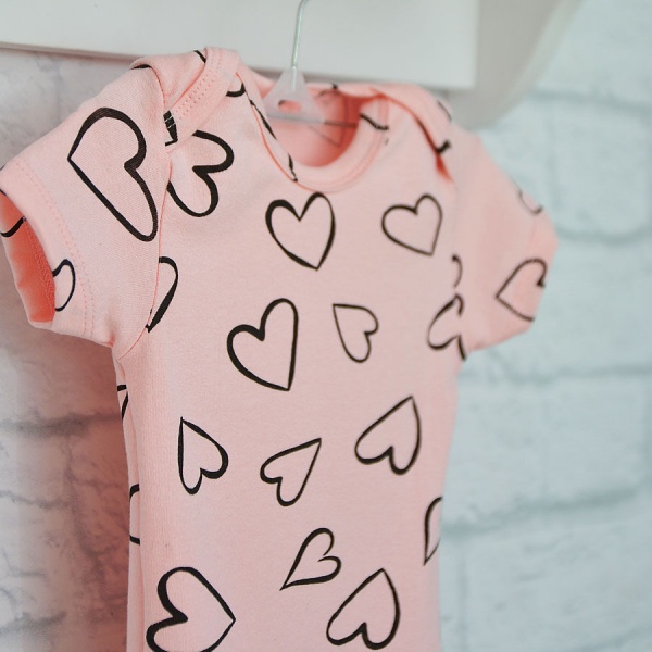 Боді дитяче для дівчинки Blanka Сердечко р.92 рожевий 12949 