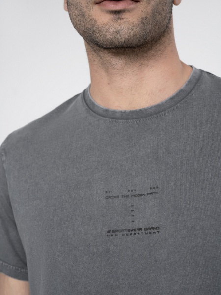 Футболка 4F 4FSS23TTSHM296-22S р.S серый