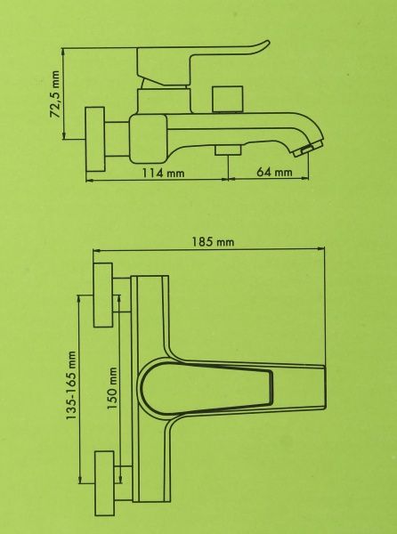 Смеситель для ванны ScandiSPA Narvik