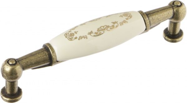 Меблева ручка UP 213 AB/MLK 96 мм стара бронза DC