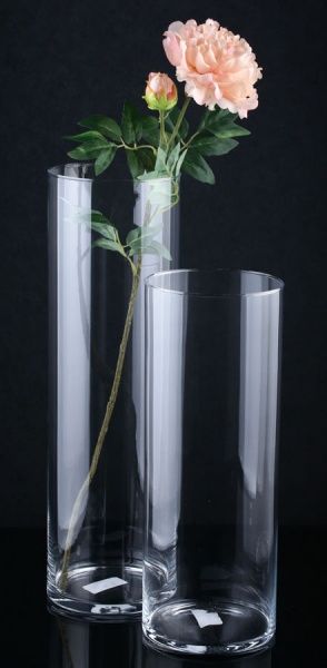 Ваза скляна Циліндр 16х50 см