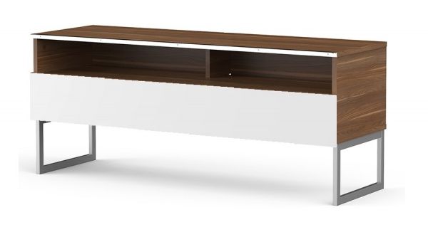 Тумба під ТВ VL 1200-VIC-WHT-SQR горіх/білий 