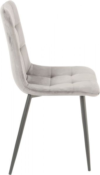 Стілець обідній GT Racer K-2001 velvet чорно-сірий/сірий