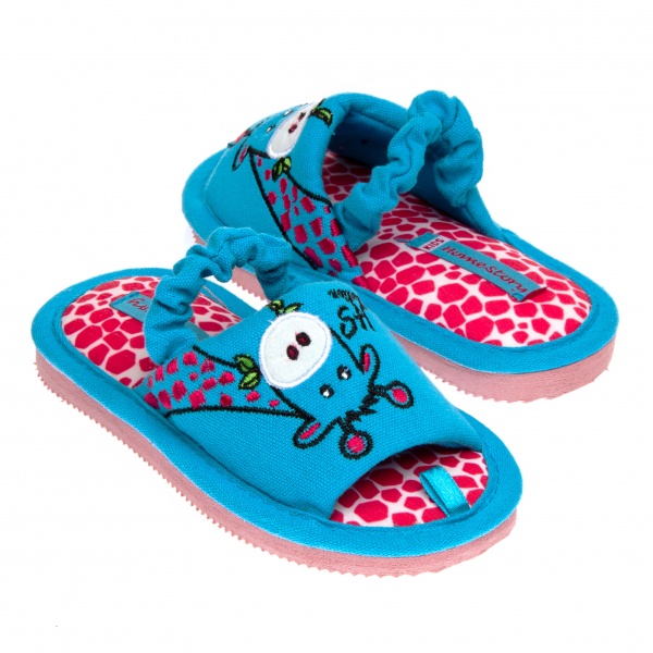 Тапочки детские для девочки Home Story р.27 голубой 210254-4 