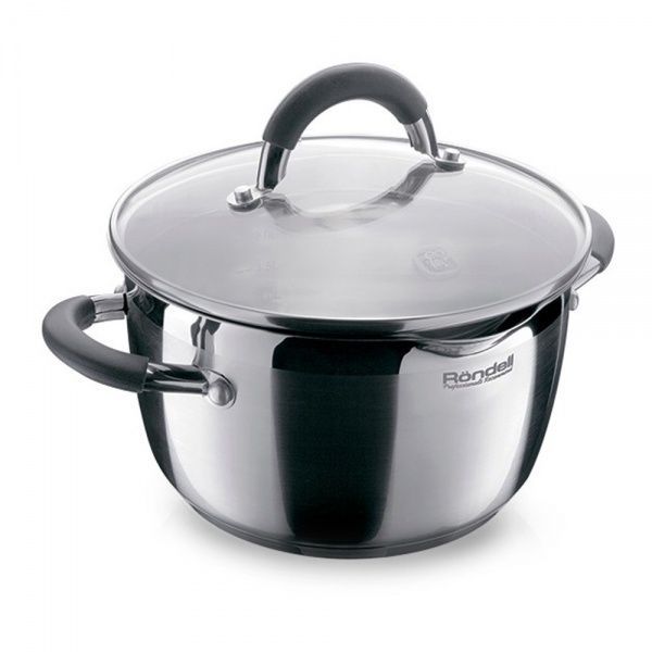 Кастрюля с крышкой Flamme 5,7 л RDS-025 Rondell